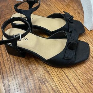 Torrid Black Bow Accent Sandals